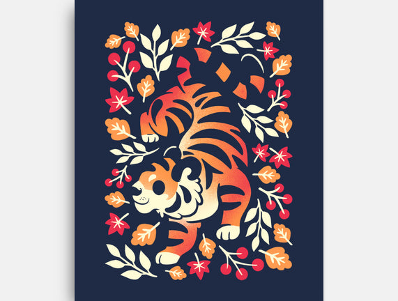 Autumn Cute Tiger