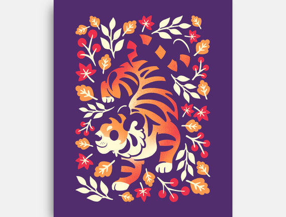 Autumn Cute Tiger