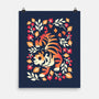 Autumn Cute Tiger-None-Matte-Poster-NemiMakeit