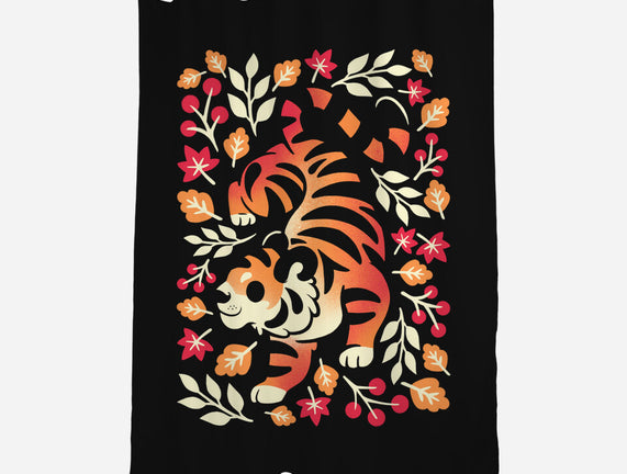 Autumn Cute Tiger