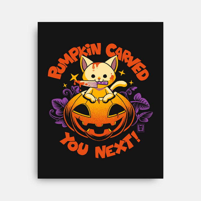 Pumpkin Carved You Next-None-Stretched-Canvas-worlddominationforcats