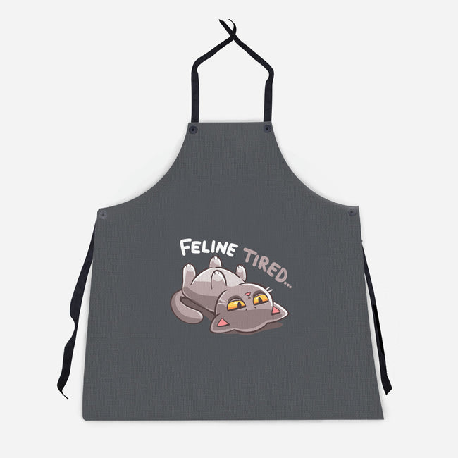 Feline Tired-Unisex-Kitchen-Apron-TechraNova