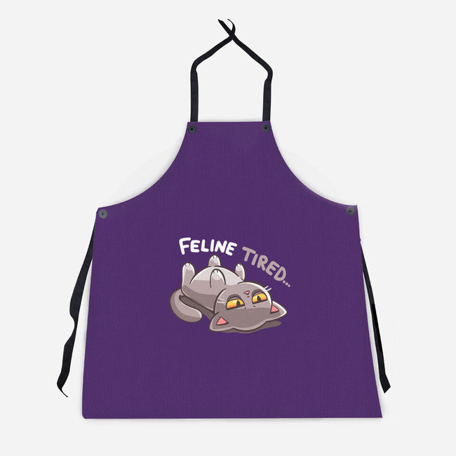 Feline Tired-Unisex-Kitchen-Apron-TechraNova