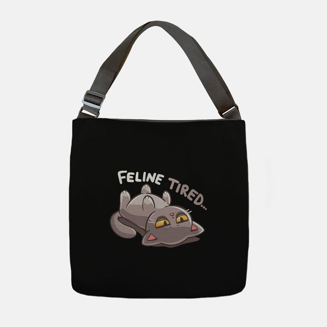 Feline Tired-None-Adjustable Tote-Bag-TechraNova