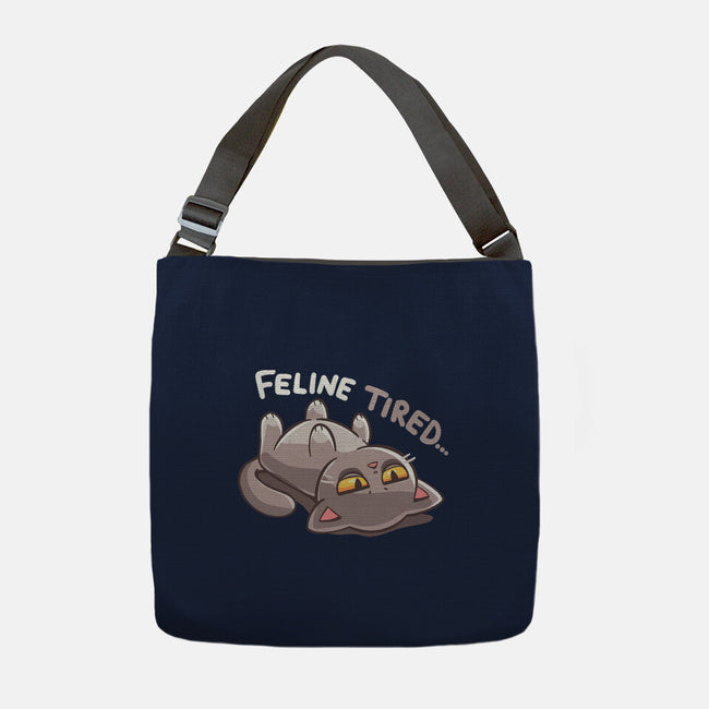 Feline Tired-None-Adjustable Tote-Bag-TechraNova