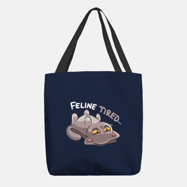 Feline Tired-None-Basic Tote-Bag-TechraNova