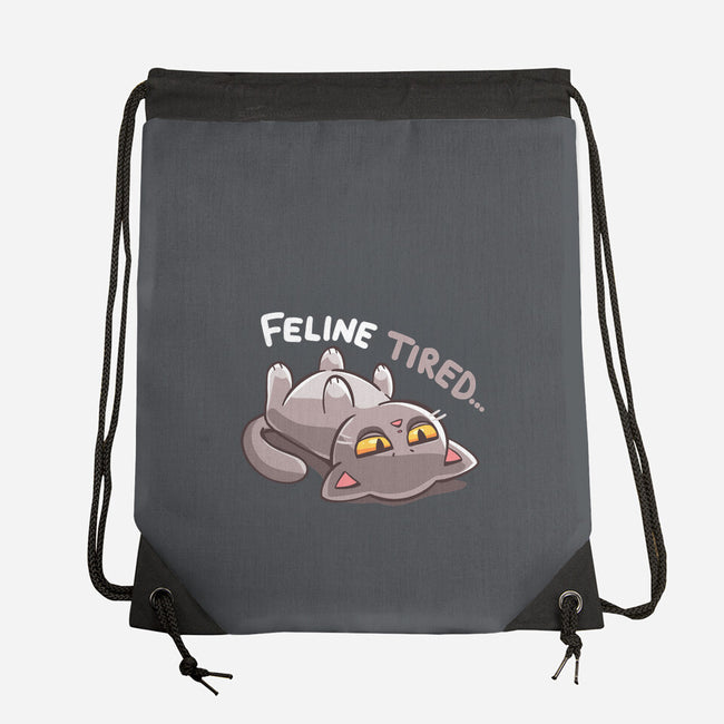 Feline Tired-None-Drawstring-Bag-TechraNova