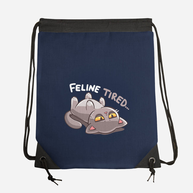 Feline Tired-None-Drawstring-Bag-TechraNova