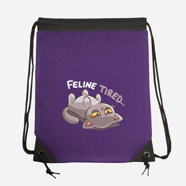 Feline Tired-None-Drawstring-Bag-TechraNova