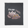 Feline Tired-None-Fleece-Blanket-TechraNova