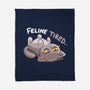 Feline Tired-None-Fleece-Blanket-TechraNova