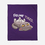 Feline Tired-None-Fleece-Blanket-TechraNova