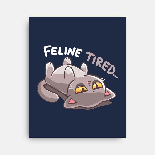 Feline Tired-None-Stretched-Canvas-TechraNova