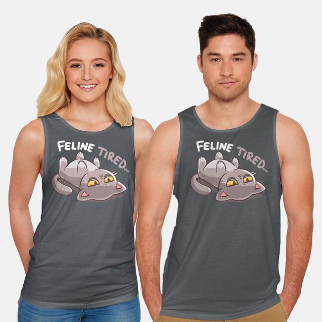 Feline Tired-Unisex-Basic-Tank-TechraNova