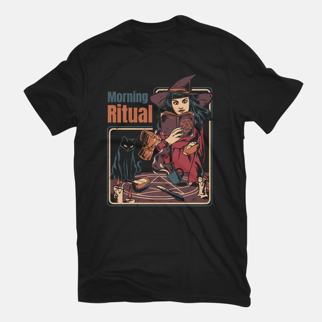 Morning Ritual For Witches-Womens-Fitted-Tee-yumie