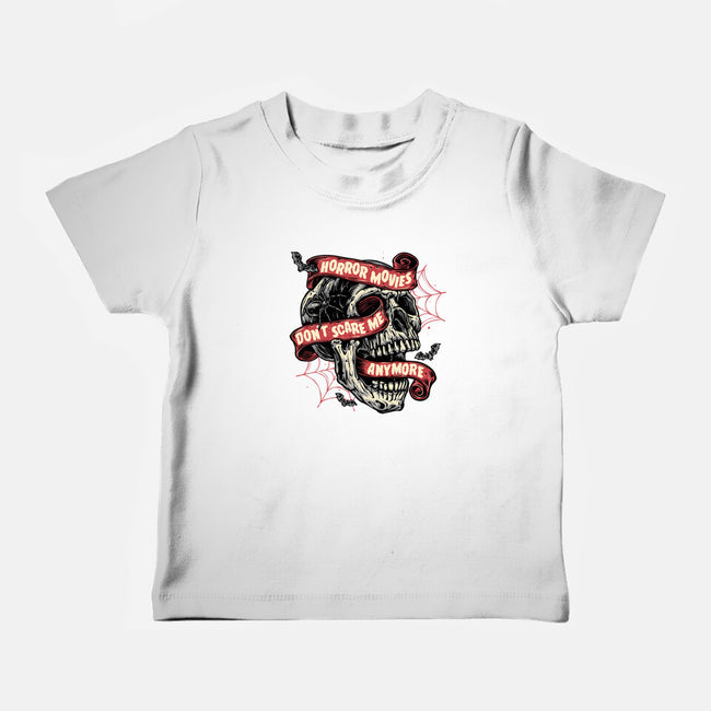 Horror Movies Aren't Scary-Baby-Basic-Tee-glitchygorilla