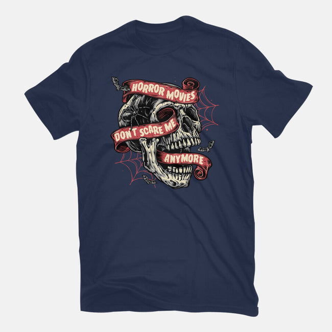 Horror Movies Aren't Scary-Unisex-Basic-Tee-glitchygorilla