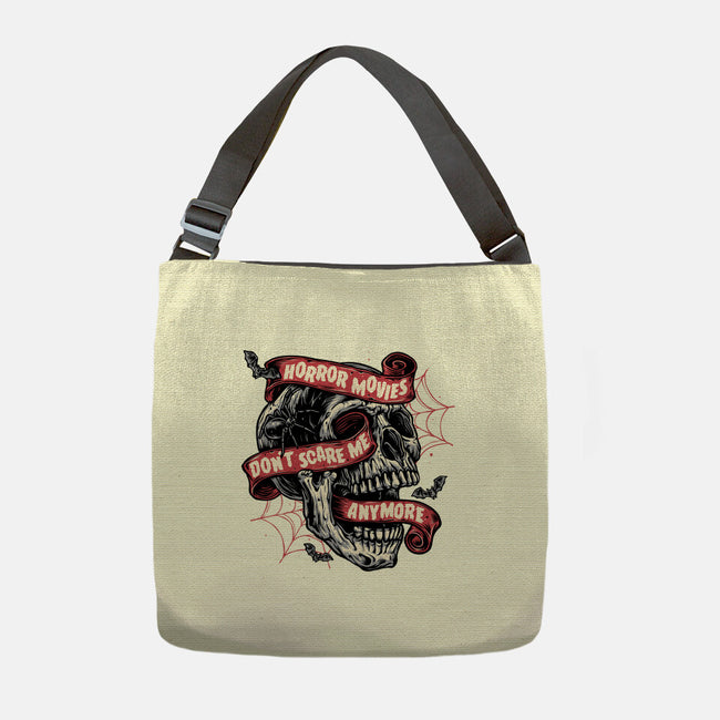 Horror Movies Aren't Scary-None-Adjustable Tote-Bag-glitchygorilla