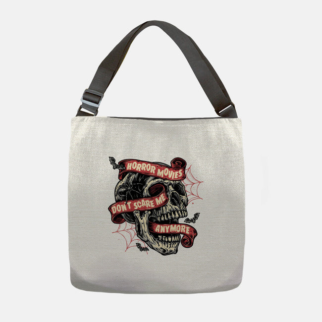 Horror Movies Aren't Scary-None-Adjustable Tote-Bag-glitchygorilla