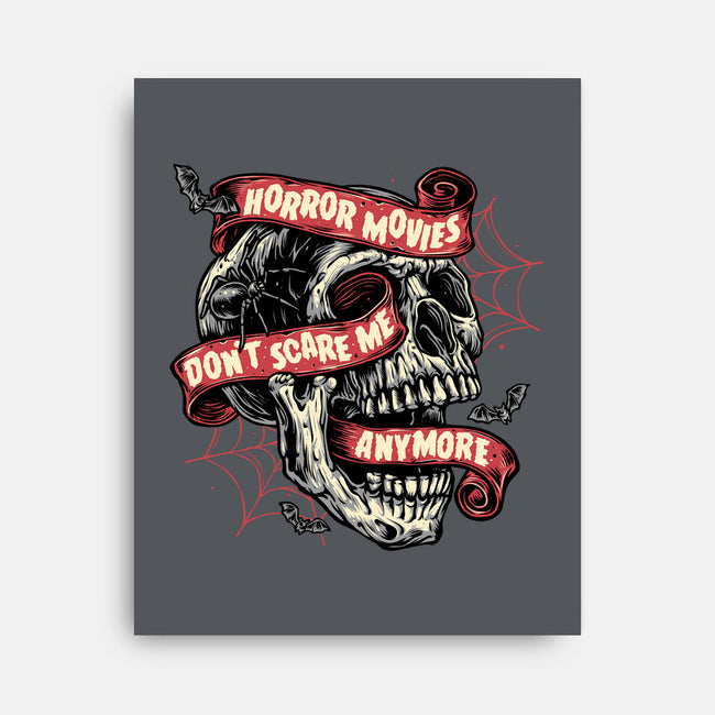 Horror Movies Aren't Scary-None-Stretched-Canvas-glitchygorilla