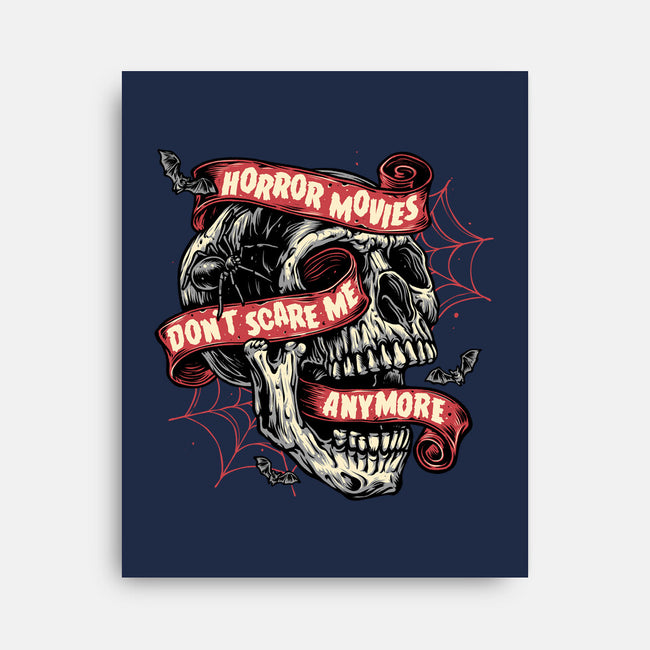 Horror Movies Aren't Scary-None-Stretched-Canvas-glitchygorilla