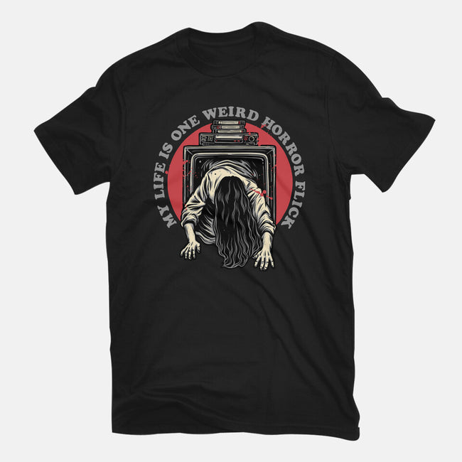 One Big Horror Flick-Mens-Heavyweight-Tee-glitchygorilla