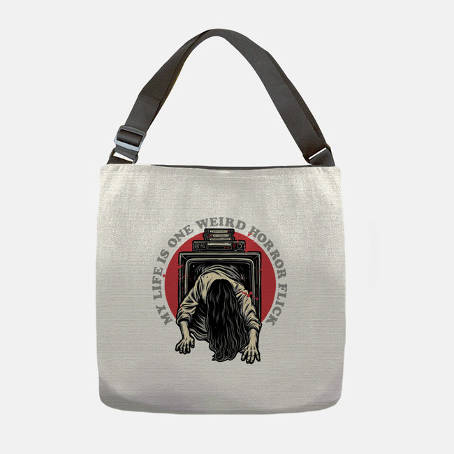 One Big Horror Flick-None-Adjustable Tote-Bag-glitchygorilla