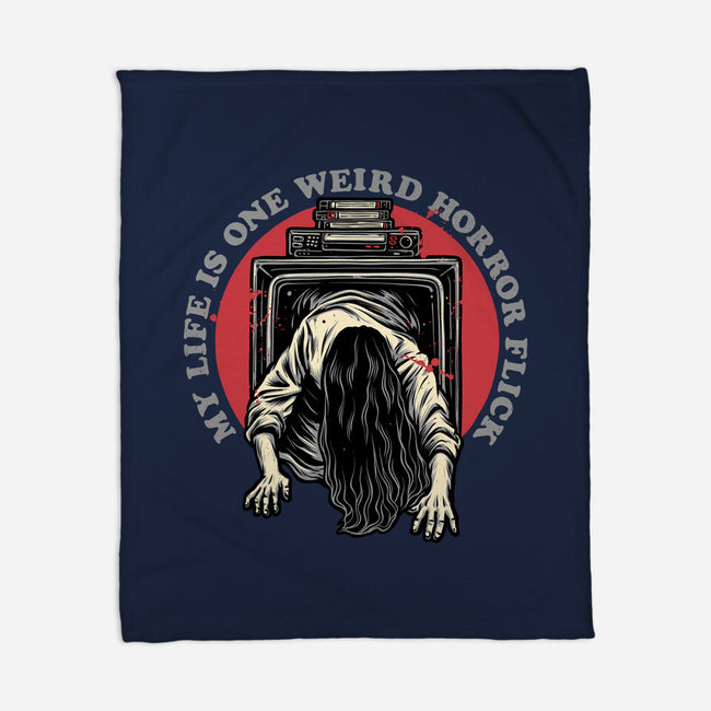 One Big Horror Flick-None-Fleece-Blanket-glitchygorilla