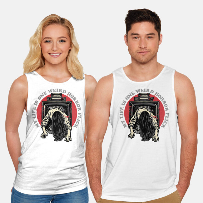 One Big Horror Flick-Unisex-Basic-Tank-glitchygorilla