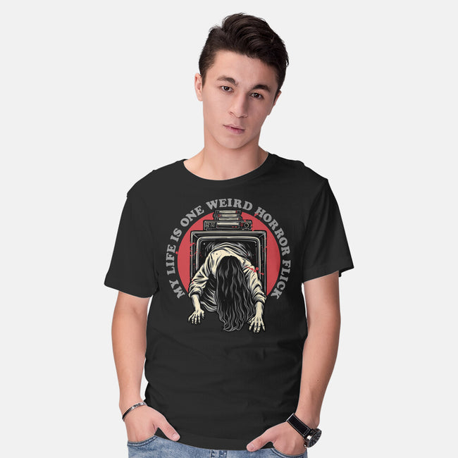 One Big Horror Flick-Mens-Basic-Tee-glitchygorilla