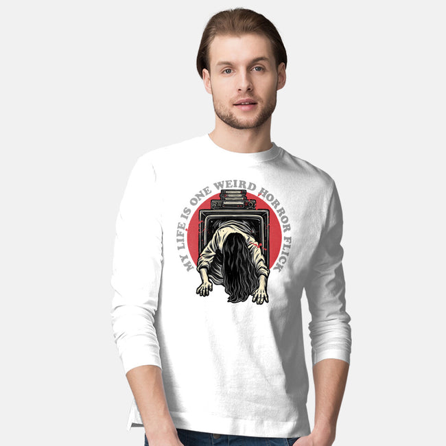 One Big Horror Flick-Mens-Long Sleeved-Tee-glitchygorilla