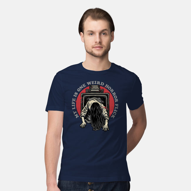 One Big Horror Flick-Mens-Premium-Tee-glitchygorilla