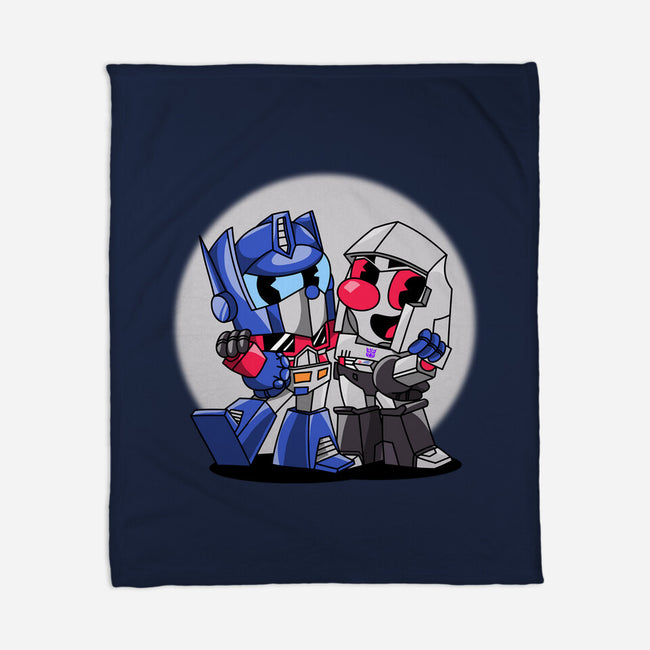 Cybertron Head-None-Fleece-Blanket-joerawks