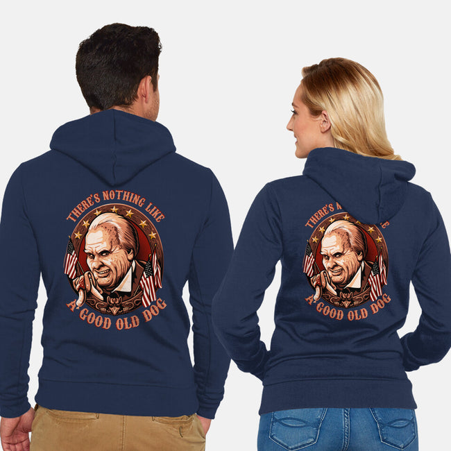 Good Old Dog-Unisex-Zip-Up-Sweatshirt-daobiwan