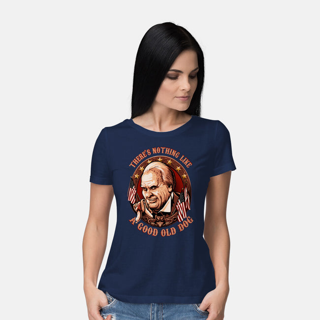 Good Old Dog-Womens-Basic-Tee-daobiwan