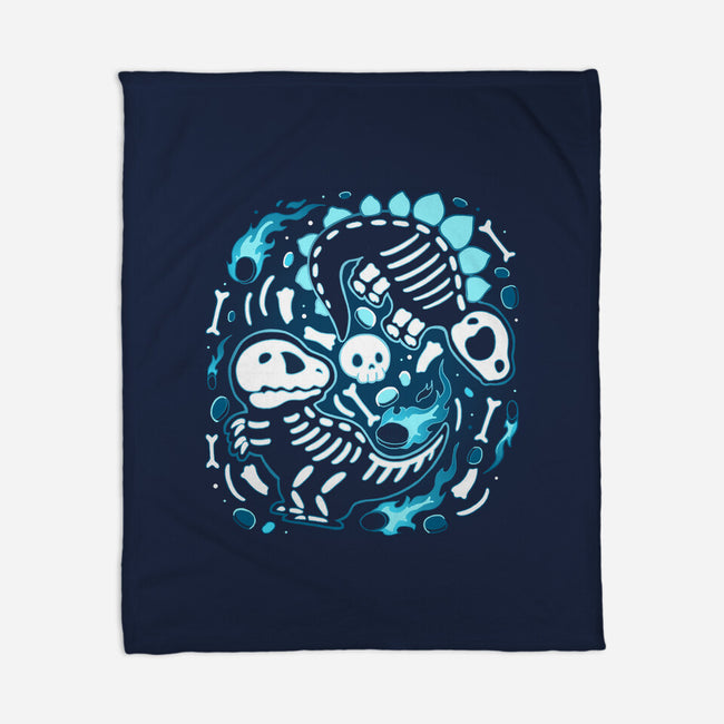 Extinction Skeleton-None-Fleece-Blanket-Vallina84