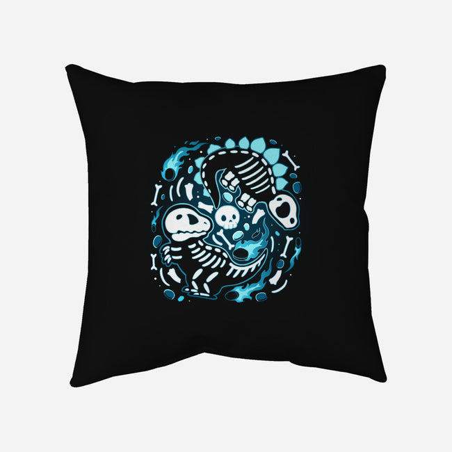 Extinction Skeleton-None-Removable Cover w Insert-Throw Pillow-Vallina84