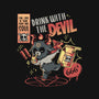 Drink With The Devil-Womens-V-Neck-Tee-yumie