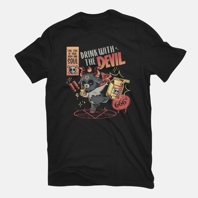 Drink With The Devil-Unisex-Basic-Tee-yumie