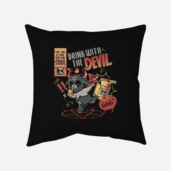 Drink With The Devil-None-Removable Cover w Insert-Throw Pillow-yumie