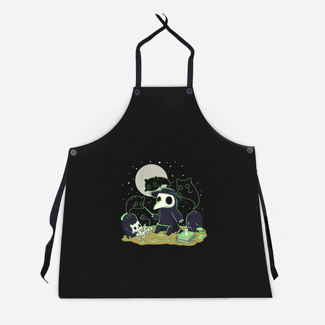 Playing With My Demons-Unisex-Kitchen-Apron-yumie