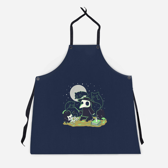 Playing With My Demons-Unisex-Kitchen-Apron-yumie