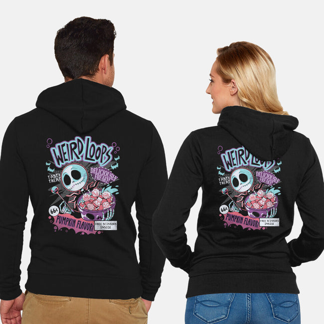 Weird Loops-Unisex-Zip-Up-Sweatshirt-yumie