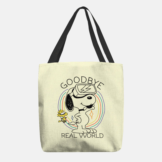 Goodbye Real World-None-Basic Tote-Bag-OPIPPI