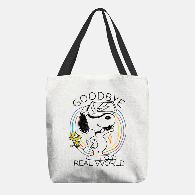 Goodbye Real World-None-Basic Tote-Bag-OPIPPI