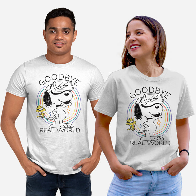 Goodbye Real World-Unisex-Basic-Tee-OPIPPI