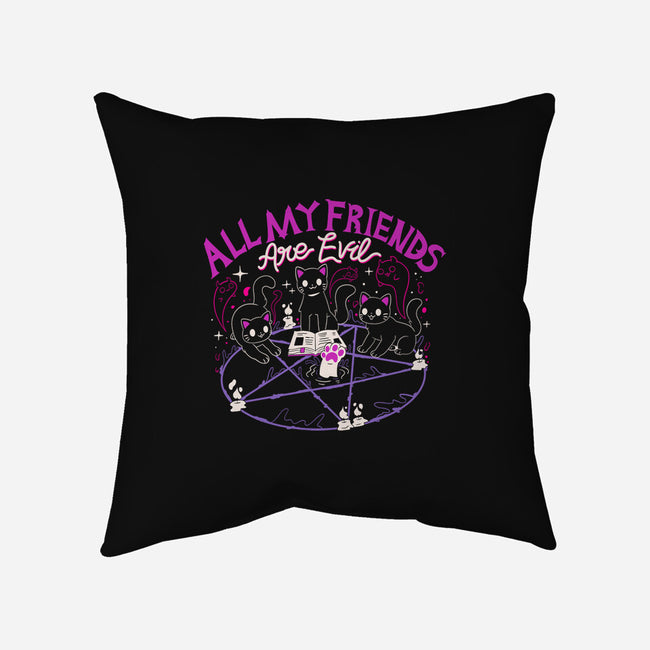 All My Friends-None-Removable Cover w Insert-Throw Pillow-yumie