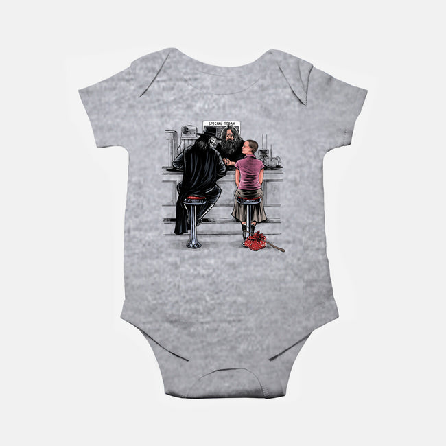 R For Runaway-Baby-Basic-Onesie-zascanauta