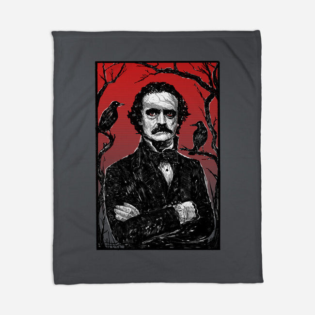 The Poet-None-Fleece-Blanket-kharmazero