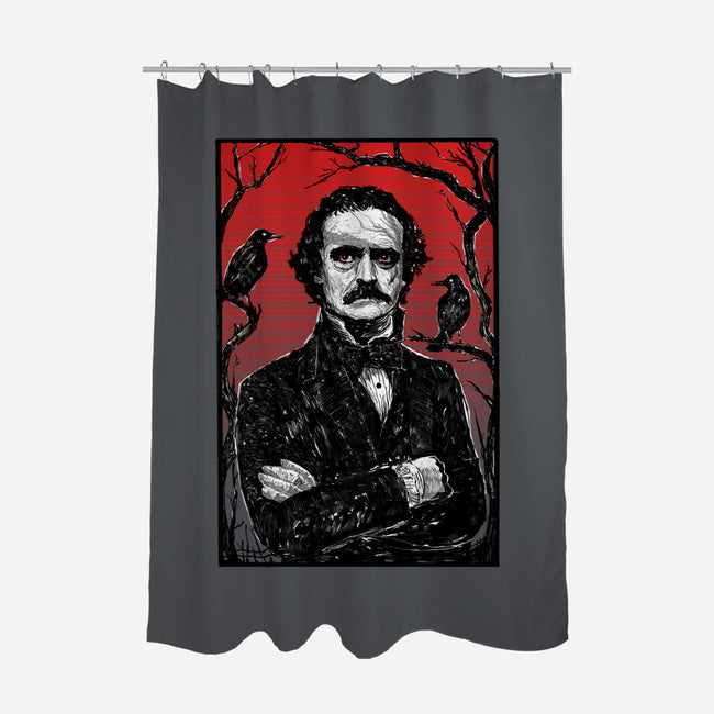 The Poet-None-Polyester-Shower Curtain-kharmazero